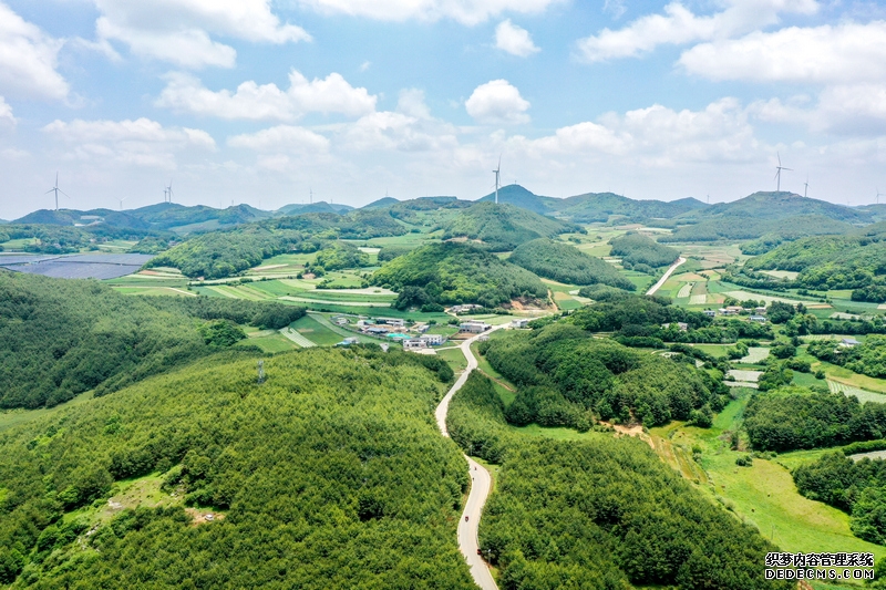 2026年5月19日,航拍雪山镇凉山村林下平菇种植基地一角。