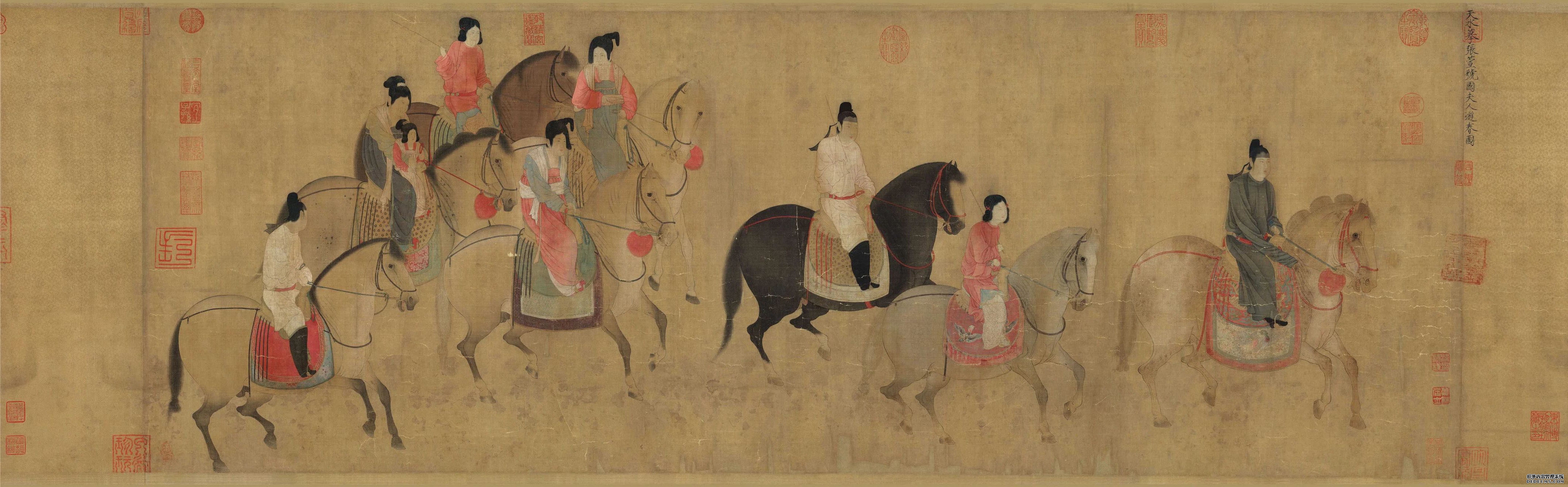 《虢国夫人游春图》
