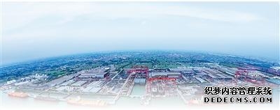 位于江阴—靖江工业园区的扬子江船业集团外景。江阴市委宣传部供图