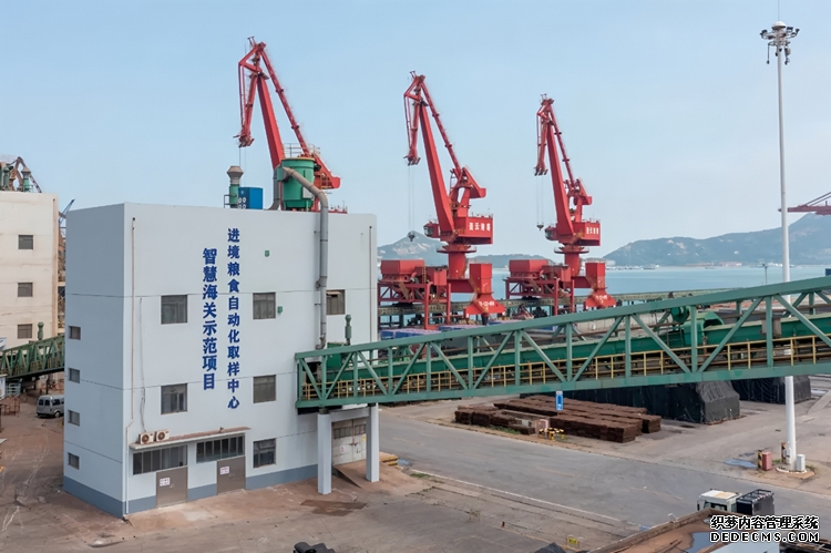 黄大豆进境前,在这里接受智慧化查验。连云港自贸片区供图